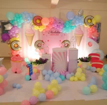 birthday Candy Theme Balloon Decor